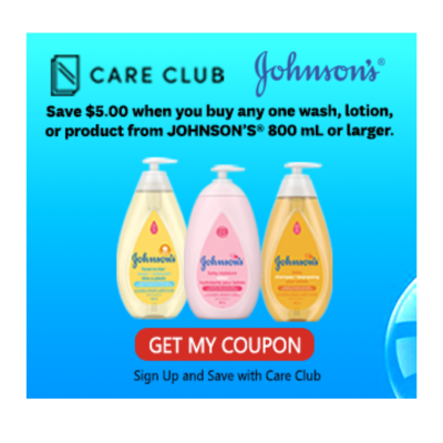 $5 Off Johnson’s Baby Body Wash & Shampoo