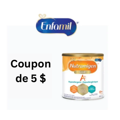 Coupon gratuit Nutramigen Canada