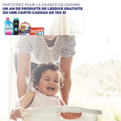 Concours TideSweeps Canada — Gagnez des produits de lessive et des cartes-cadeaux