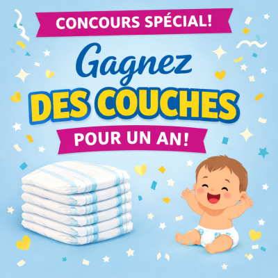 Gagnez des couches gratuites pendant un an