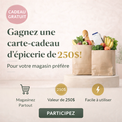 Concours de cartes-cadeaux d'épicerie