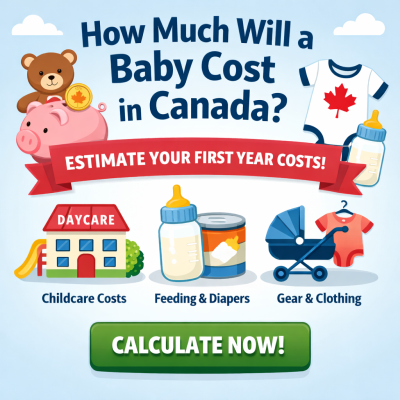 how much does a baby cost in Canada