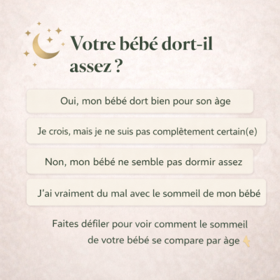 combien de sommeil un bébé a-t-il besoin